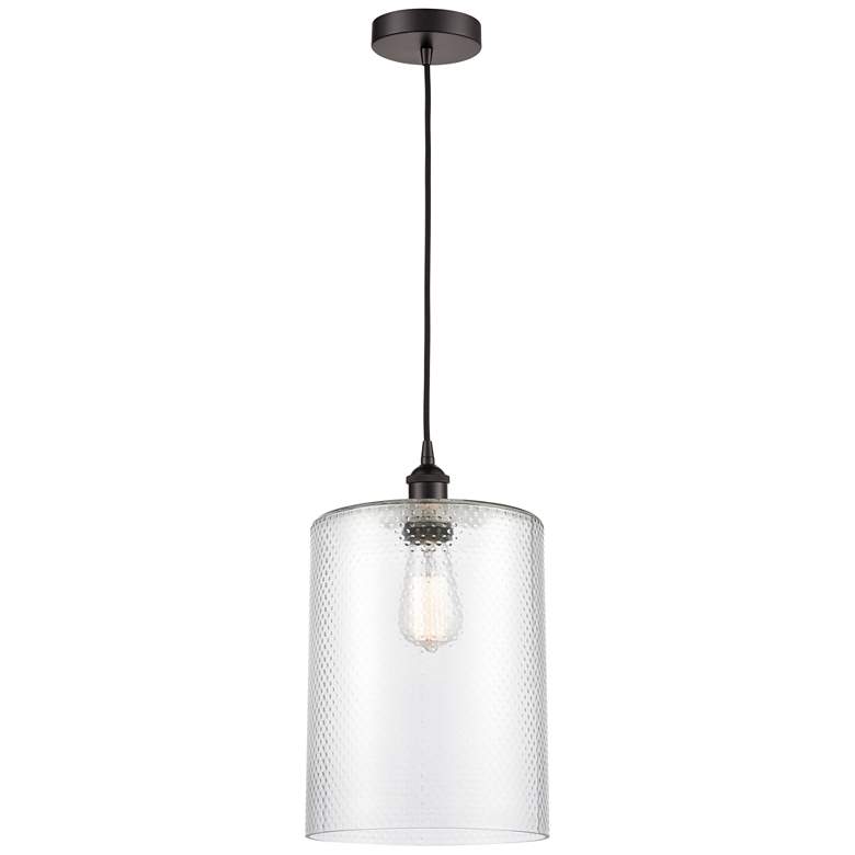 Image 1 Cobbleskill 9" Oil Rubbed Bronze Mini Pendant w/ Clear Shade