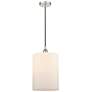 Cobbleskill 9" Polished Nickel Mini Pendant w/ Matte White Shade