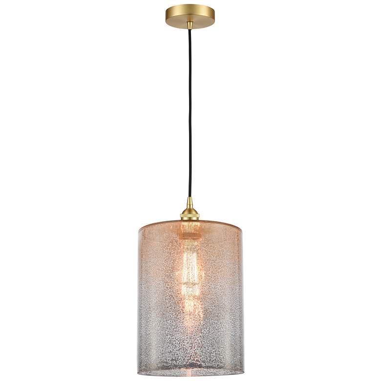 Image 1 Cobbleskill 9" Satin Gold Mini Pendant w/ Mercury Shade