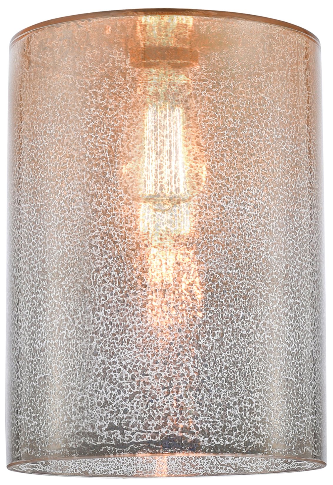 Image 3 Cobbleskill 9" Satin Gold Stem Hung Mini Pendant w/ Mercury Shade more views