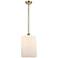 Cobbleskill 9" Wide Antique Brass Mini Pendant