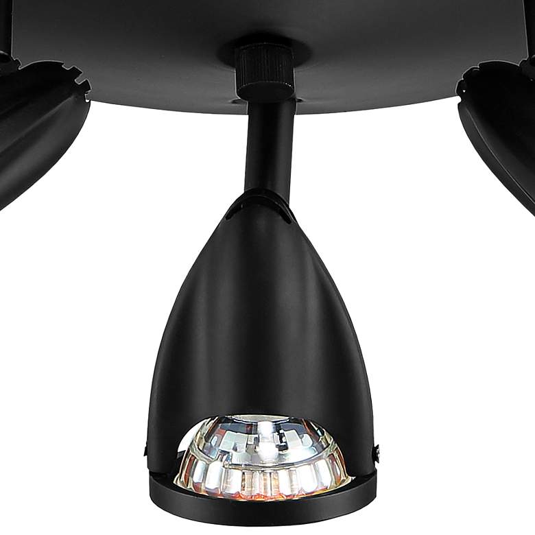 Image 3 Cobra 10" Wide Black 3-Light Adjustable LED Ceiling Light more views