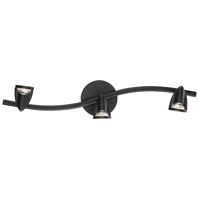 Image 2 Cobra - 3-Light Dimmable LED Wall or Ceiling Spotlight Bar - Black Finish more views