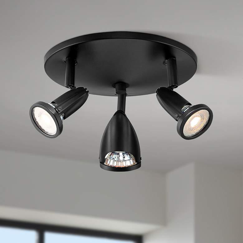 Image 1 Cobra - 3-Light LED Spotlight - Black Finish - Replaceable LED