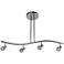 Cobra 4-Light Brushed Steel LED Track Fixture