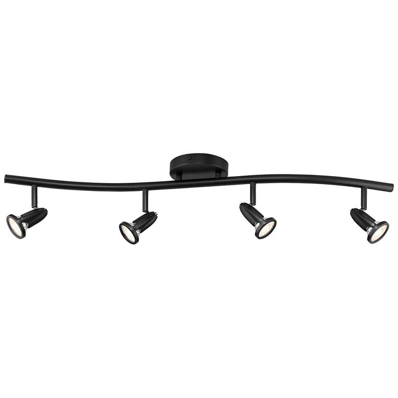 Image 1 Cobra - 4-Light LED Wall or Ceiling Spotlight Bar - Black Finish