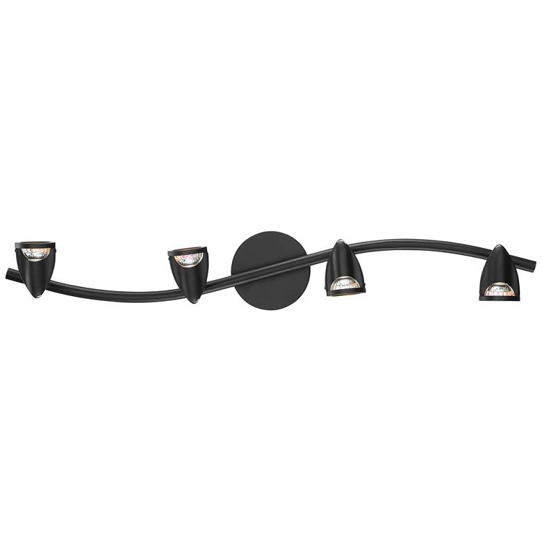 Image 3 Cobra - 4-Light LED Wall or Ceiling Spotlight Bar - Black Finish more views