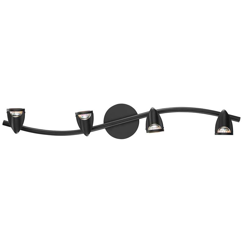 Image 3 Cobra - 4-Light LED Wall or Ceiling Spotlight Bar - Black Finish more views