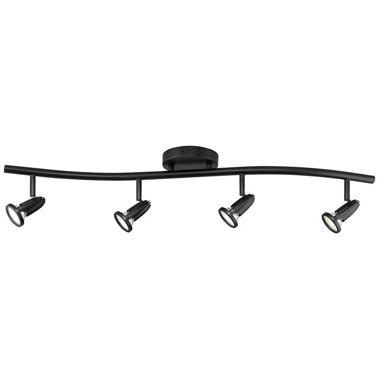 Image 4 Cobra - 4-Light LED Wall or Ceiling Spotlight Bar - Black Finish more views