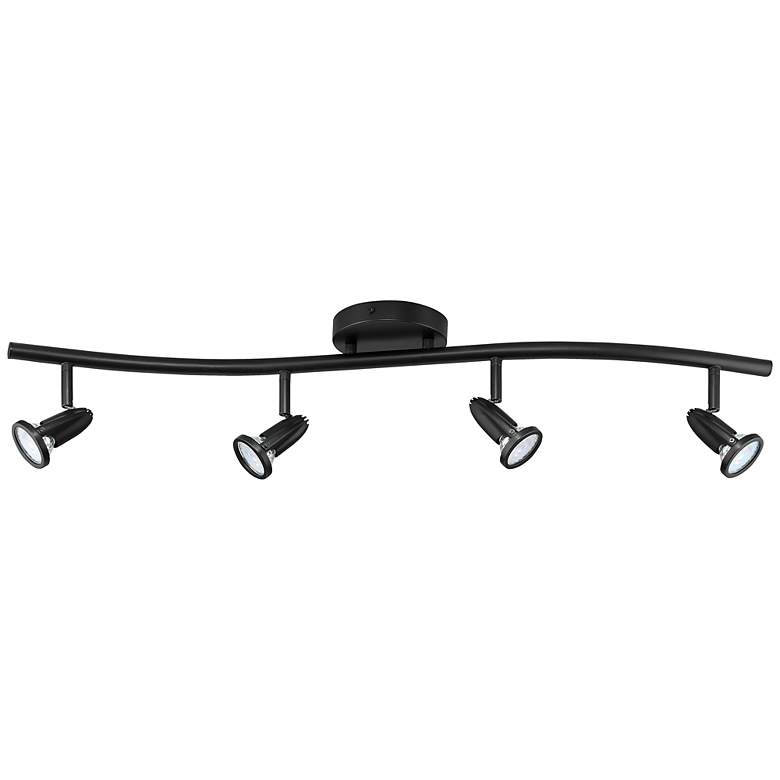 Image 5 Cobra - 4-Light LED Wall or Ceiling Spotlight Bar - Black Finish more views