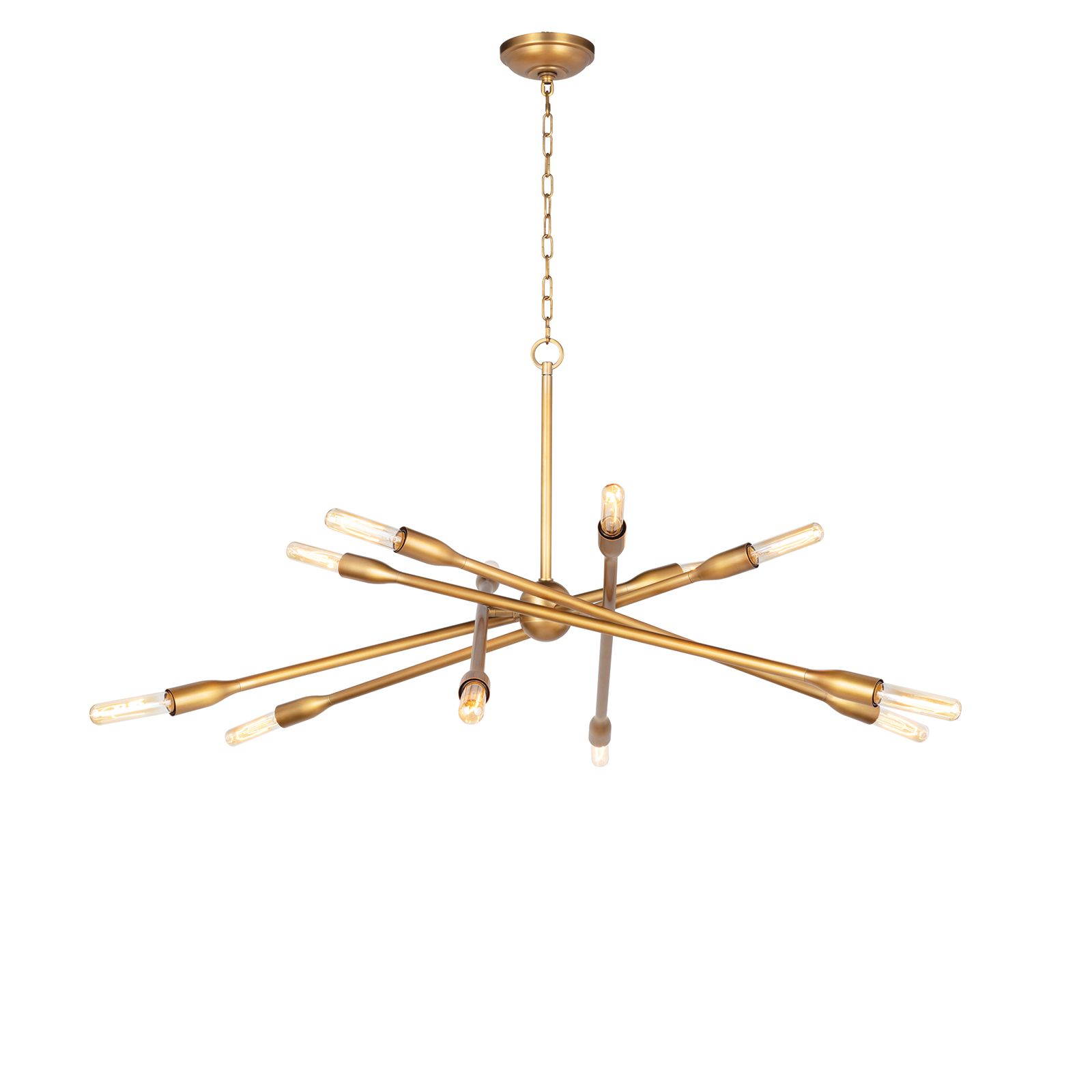 Image 3 Cobra Chandelier Large (Natural Brass) more views