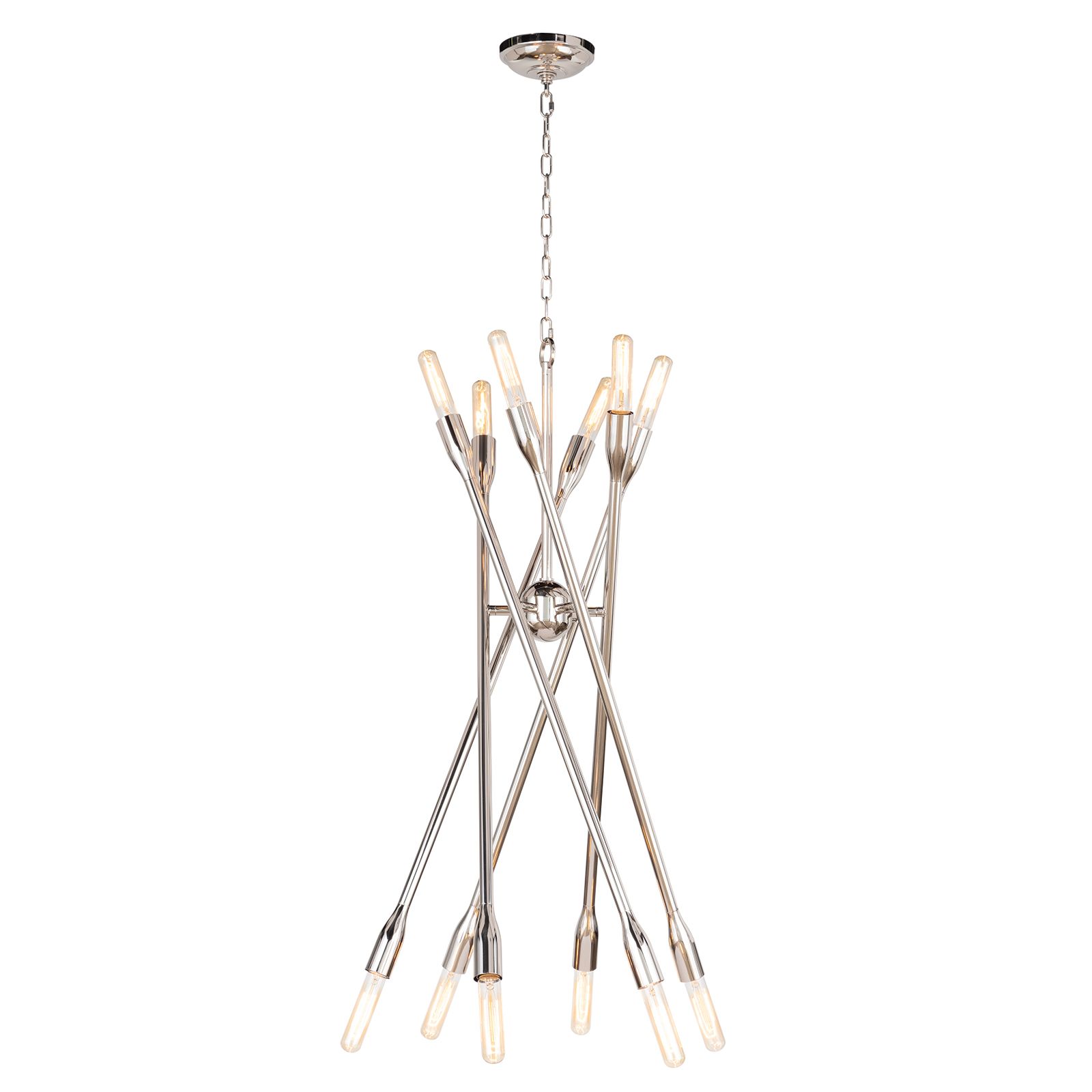 Image 2 Cobra Chandelier Large (Polished Nickel) more views