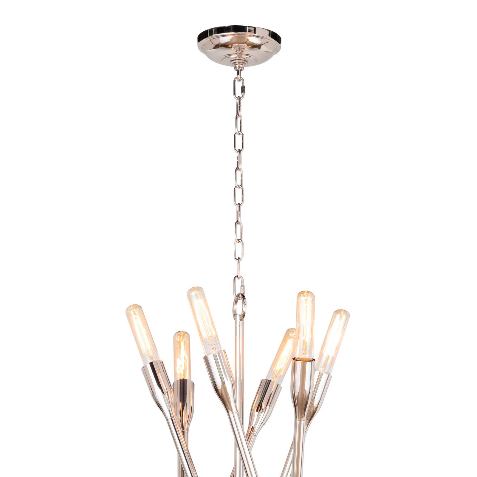 Image 5 Cobra Chandelier Large (Polished Nickel) more views