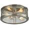 Coby 13" Wide Brushed Nickel 2-Light Ceiling Light