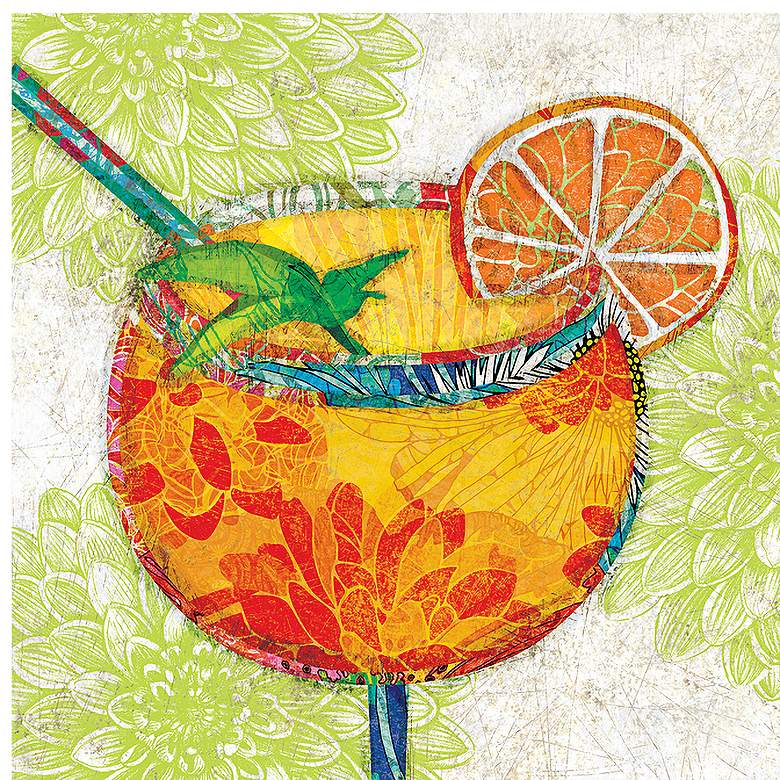 Image 2 Cocktail Hour 48" Wide All-Weather Outdoor Canvas Wall Art more views