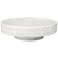 Coco 13 1/4" Wide White Modern Ceramic Pedestal Bowl