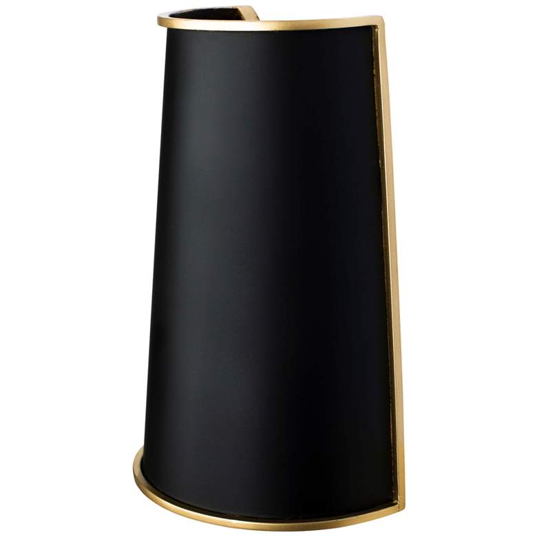 Image 2 Coco 2-Lt Sconce - Matte Black/French Gold more views