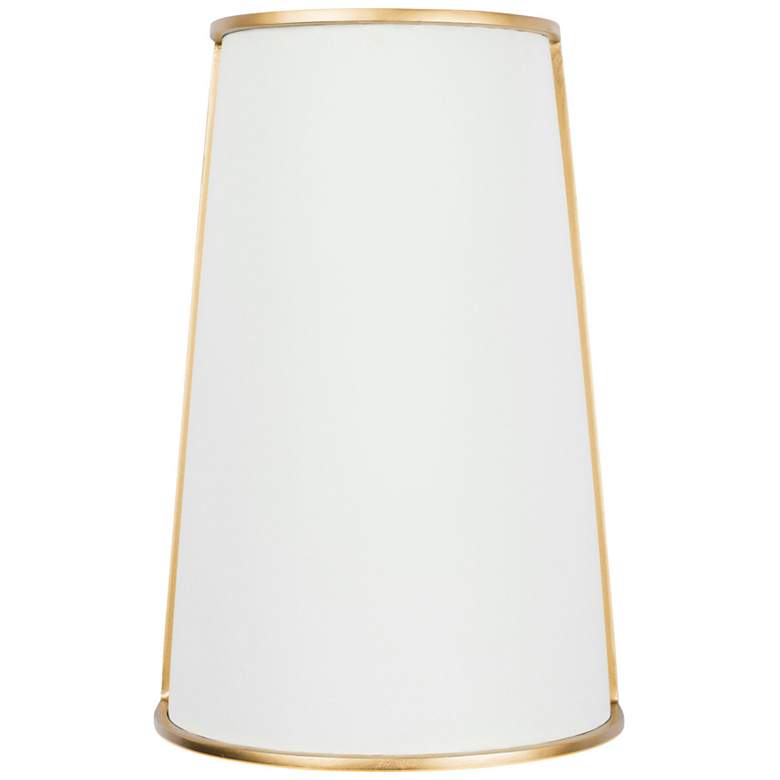 Image 1 Coco 2-Lt Sconce - Matte White/French Gold