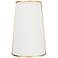 Coco 2-Lt Sconce - Matte White/French Gold