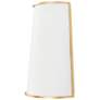 2_Coco 2-Lt Sconce - Matte White/French Gold more views