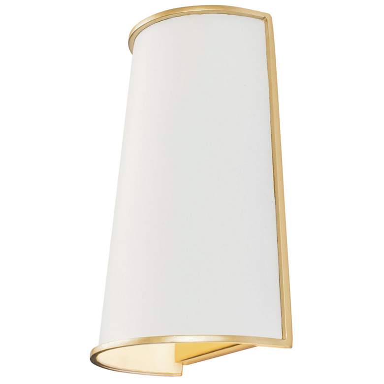 Image 3 Coco 2-Lt Sconce - Matte White/French Gold more views