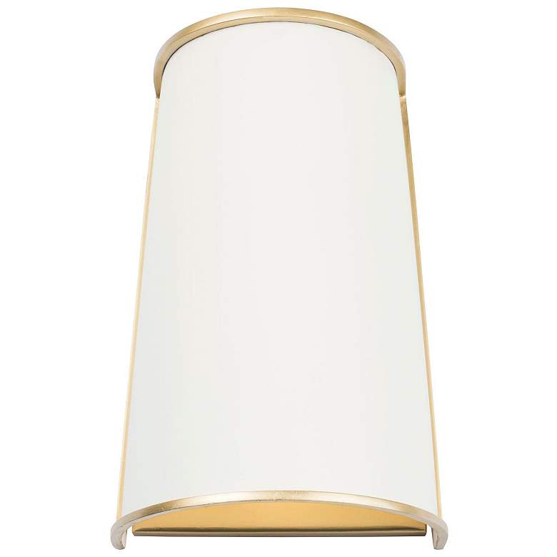 Image 4 Coco 2-Lt Sconce - Matte White/French Gold more views