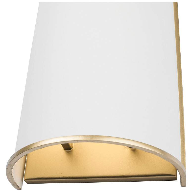Image 5 Coco 2-Lt Sconce - Matte White/French Gold more views