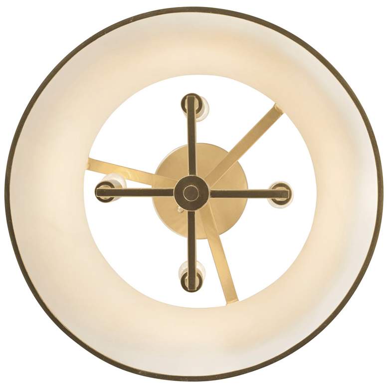 Image 4 Coco 4-Lt Semi-Flush - Matte White/French Gold more views