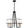 Coco 5 Light Chandelier Black and Gold