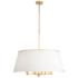 Coco 8-Lt Pendant - Matte White/French Gold