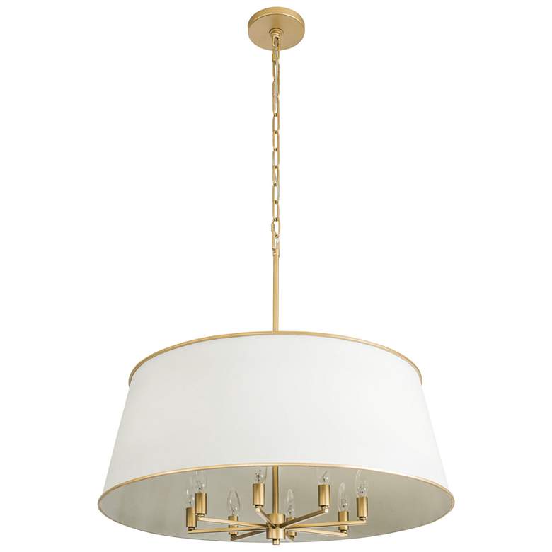Image 5 Coco 8-Lt Pendant - Matte White/French Gold more views