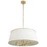 5_Coco 8-Lt Pendant - Matte White/French Gold more views