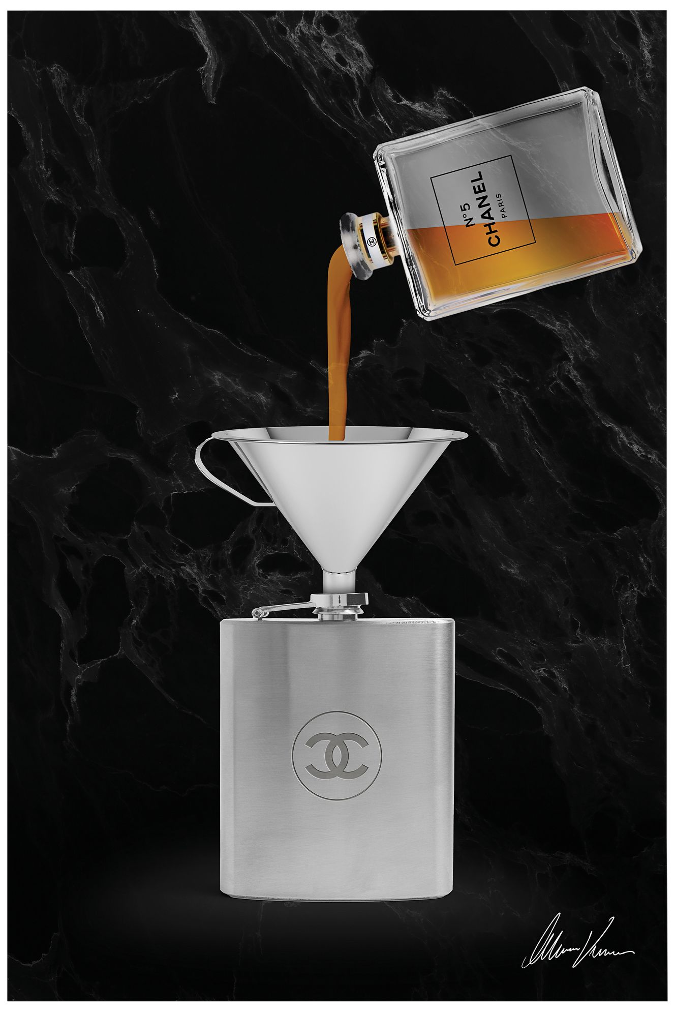 Coco Lavish Libations 24" x 36" Printed Glass Wall Art