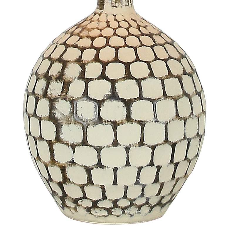 Image 3 Coconino Stone Rock White Rustic Farmhouse LED Accent Table Lamp more views