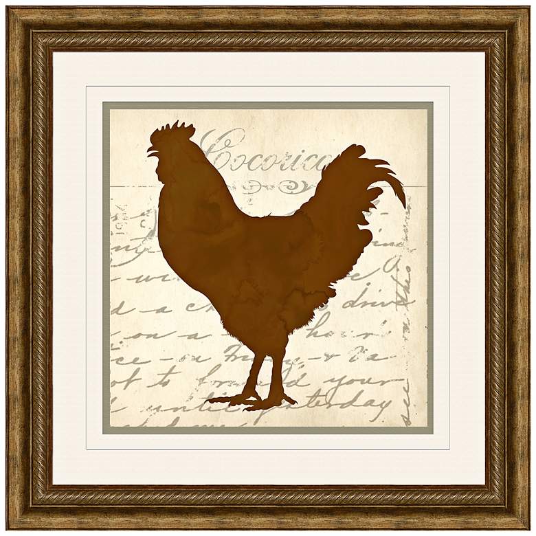 Image 1 Cocorico 17 inch Square Rooster Chicken Wall Art