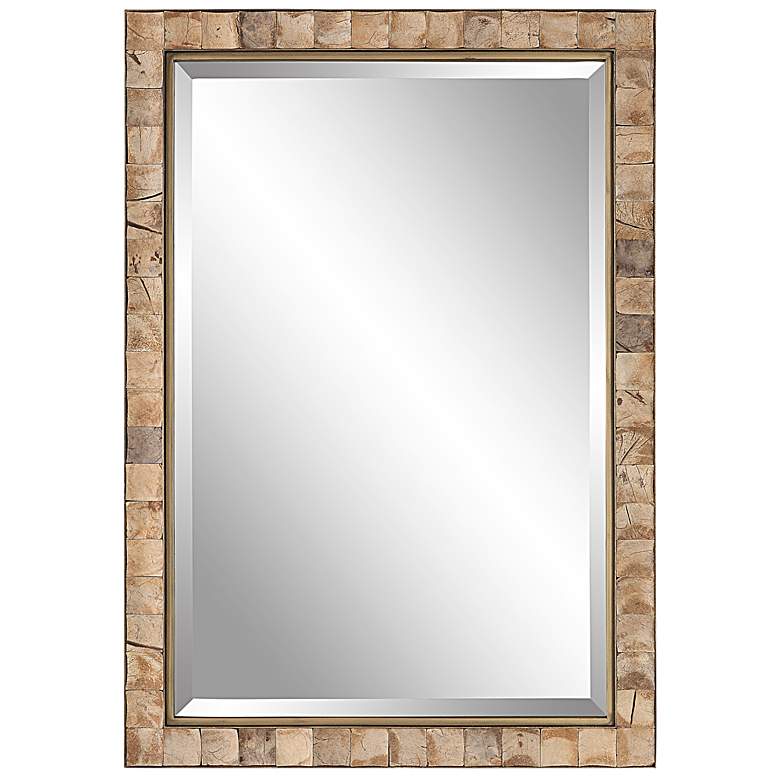 Image 2 Cocos Dark Gold 27 3/4 inch x 41 1/2 inch Rectangular Wall Mirror