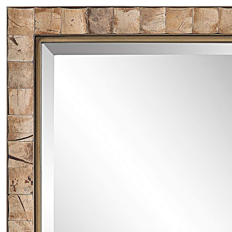 Image 3 Cocos Dark Gold 27 3/4 inch x 41 1/2 inch Rectangular Wall Mirror more views