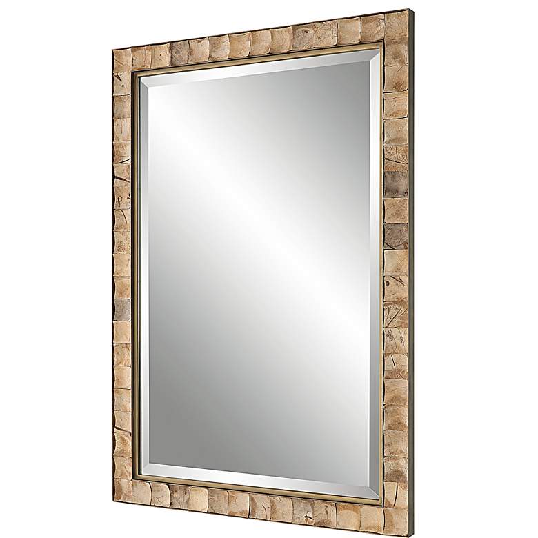 Image 3 Cocos Dark Gold 27 3/4" x 41 1/2" Rectangular Wall Mirror more views