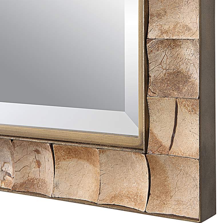 Image 4 Cocos Dark Gold 27 3/4 inch x 41 1/2 inch Rectangular Wall Mirror more views