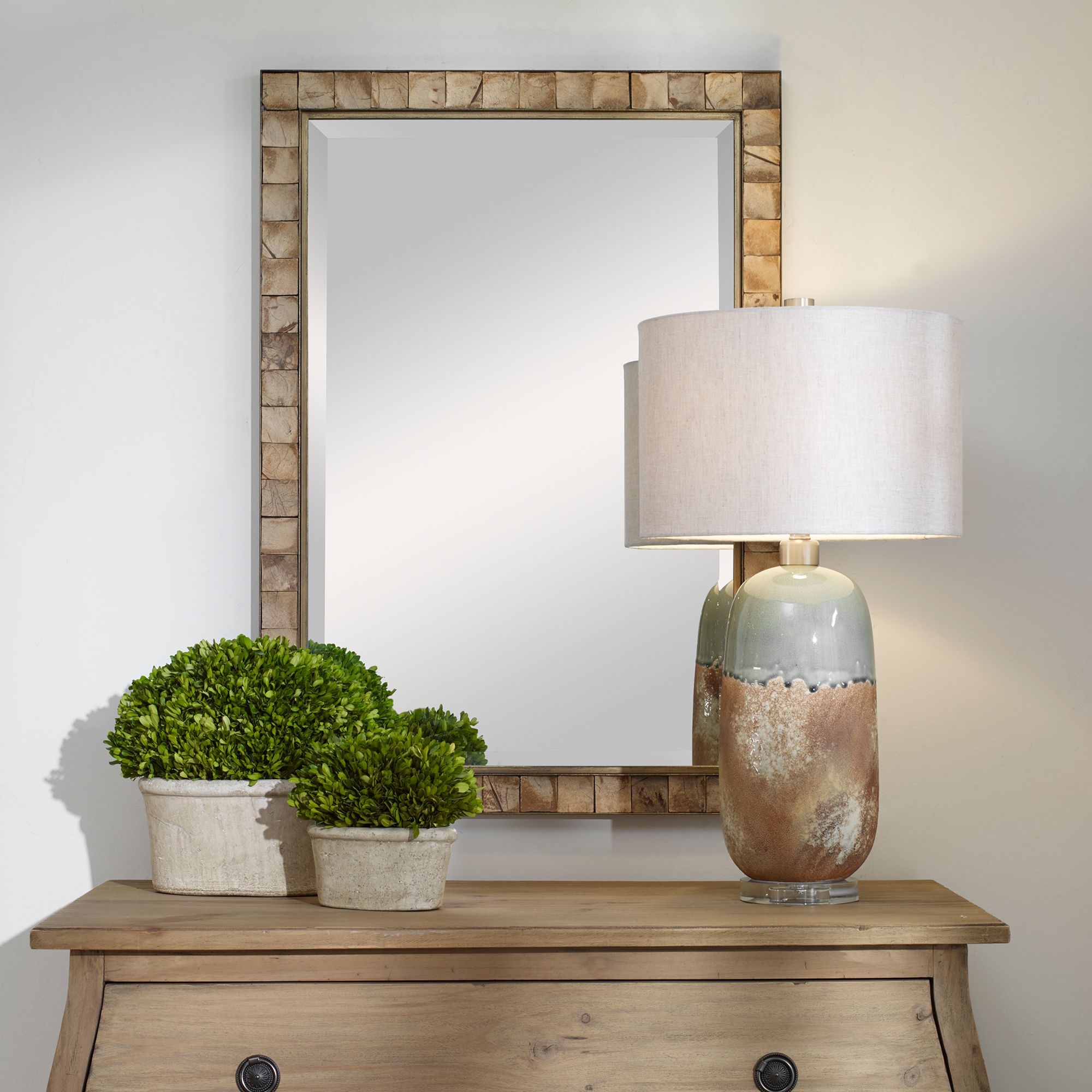 Image 6 Cocos Dark Gold 27 3/4" x 41 1/2" Rectangular Wall Mirror more views