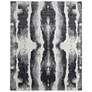 Coda Abstract Hand Woven Black Area Rug 5' x 8'