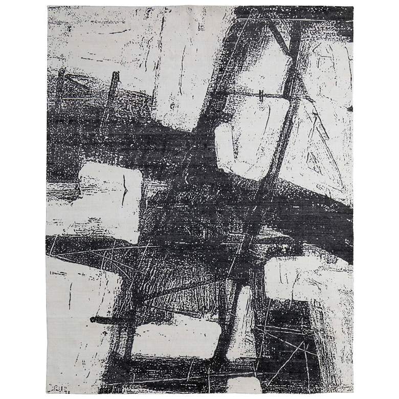 Image 1 Coda Modern Abstract Hand Woven Black Area Rug 8927F