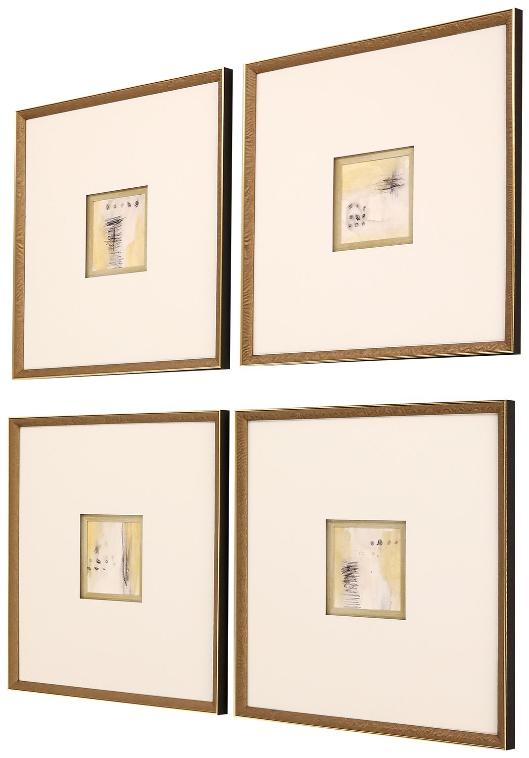 Image 2 Code 21"W x 21"H Framed Art Set of 4 more views
