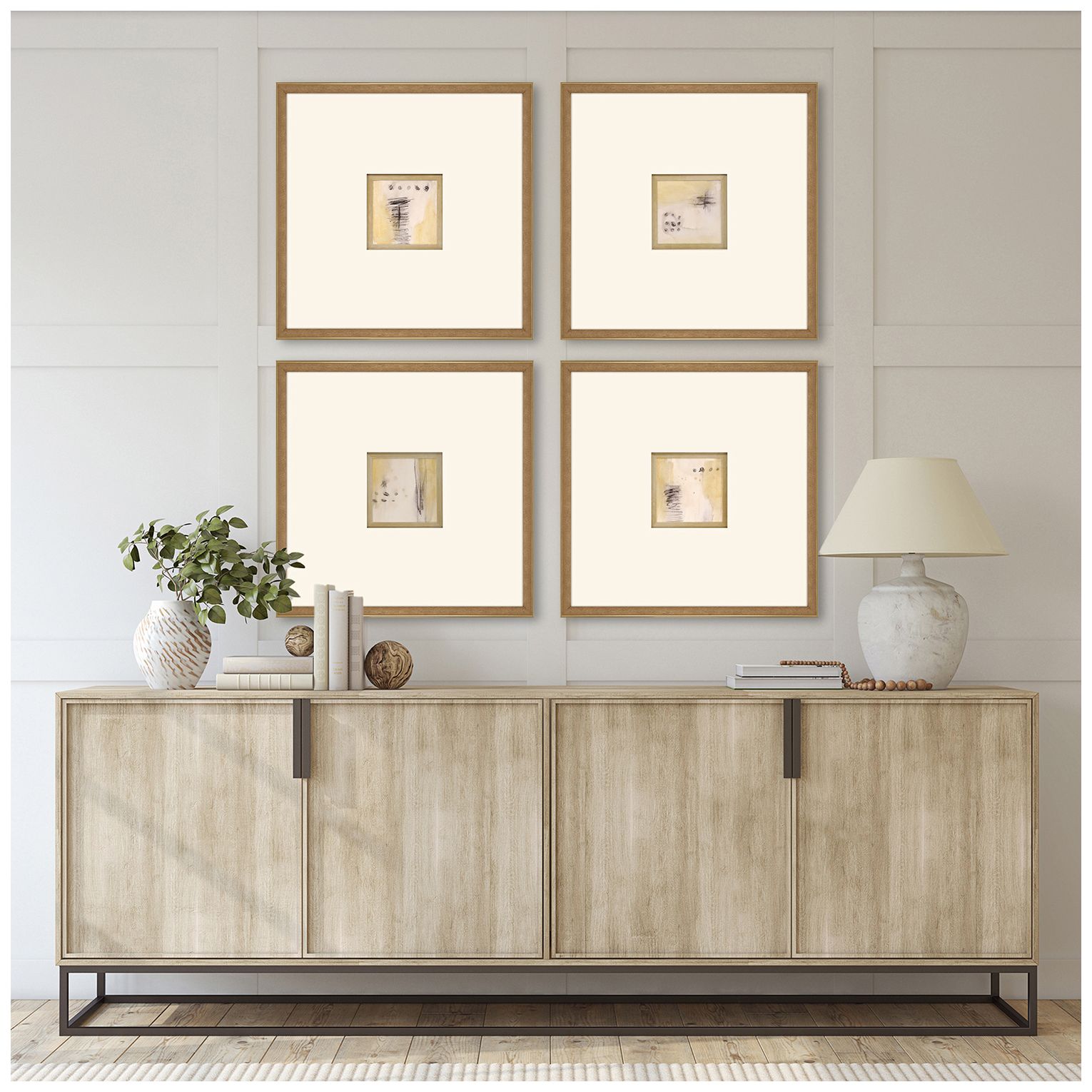 Image 4 Code 21"W x 21"H Framed Art Set of 4 more views