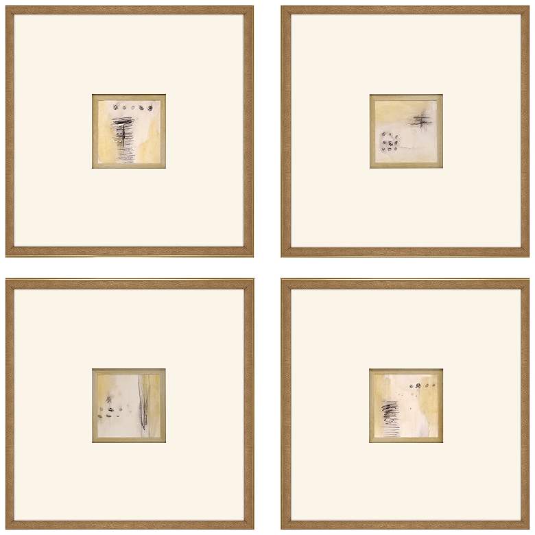 Image 1 Code 21"W x 21"H Framed Art Set of 4