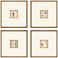 Code 21"W x 21"H Framed Art Set of 4