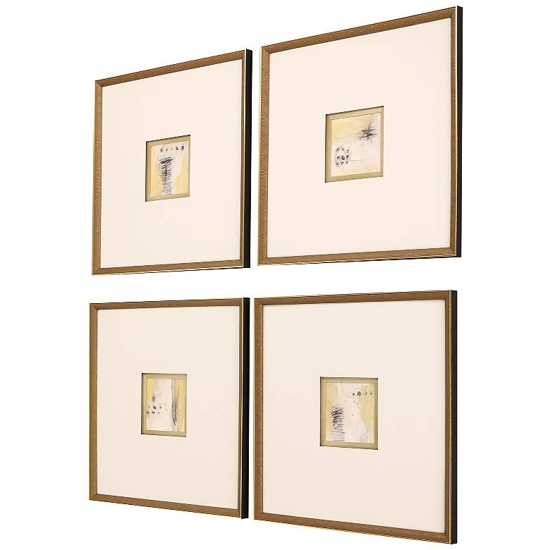 Image 2 Code 21"W x 21"H Framed Art Set of 4 more views