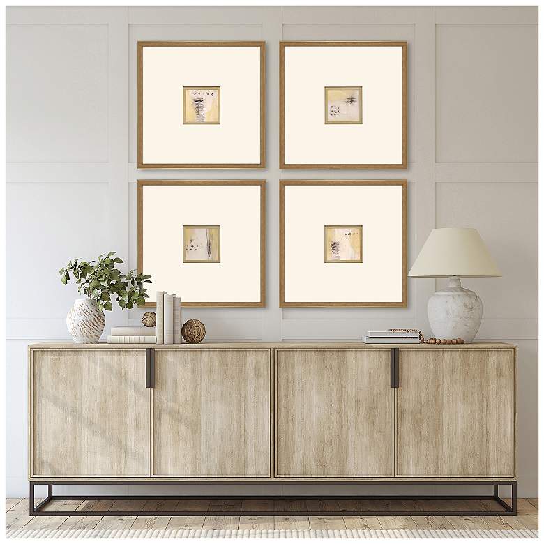 Image 4 Code 21"W x 21"H Framed Art Set of 4 more views