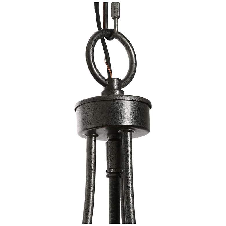 Image 6 Cody 11.8" Wide Faux Wood 3-Light Unique Chandelier more views