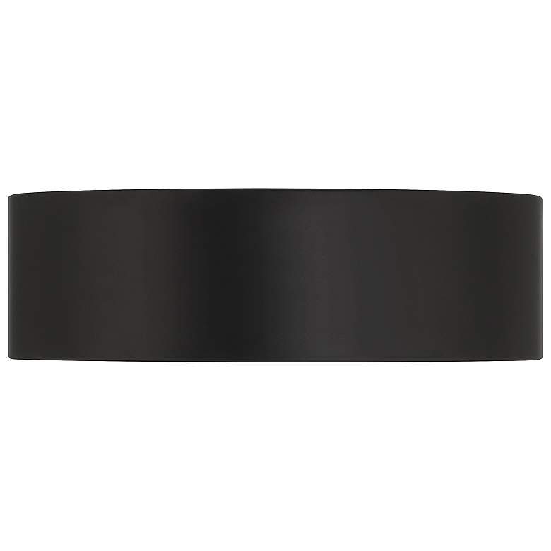 Image 3 Cody 13" Wide Matte Black LED Flush Mount more views